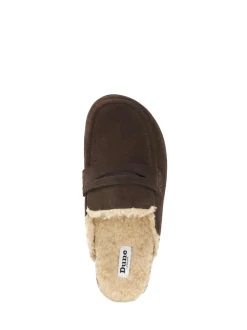Marron - Dune London Mocassins dos nu doublés Goldy