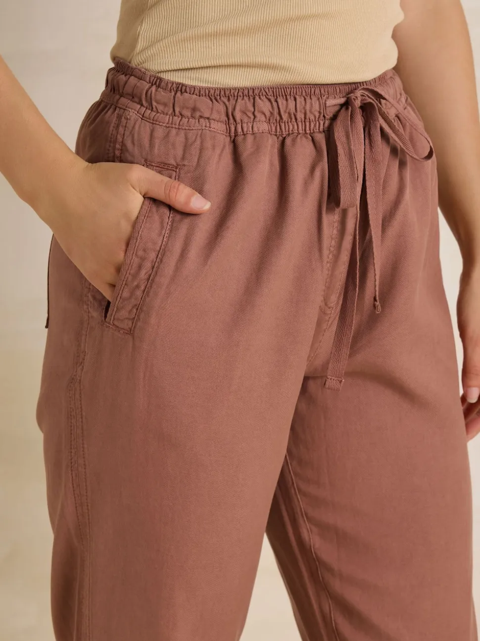 Marron - Jogging Long Tall Sally Lyocell Blend