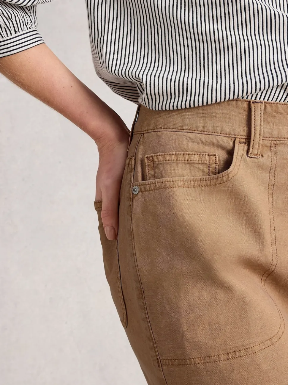 Marron - Jupe White Stuff Tia Chinos