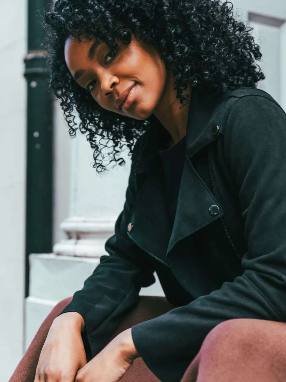 Marron - Jupes Roman en maille à taille extensible mi-longues
