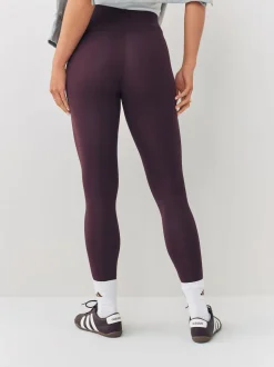Marron - Leggings adidas Essentials en coton linéaire