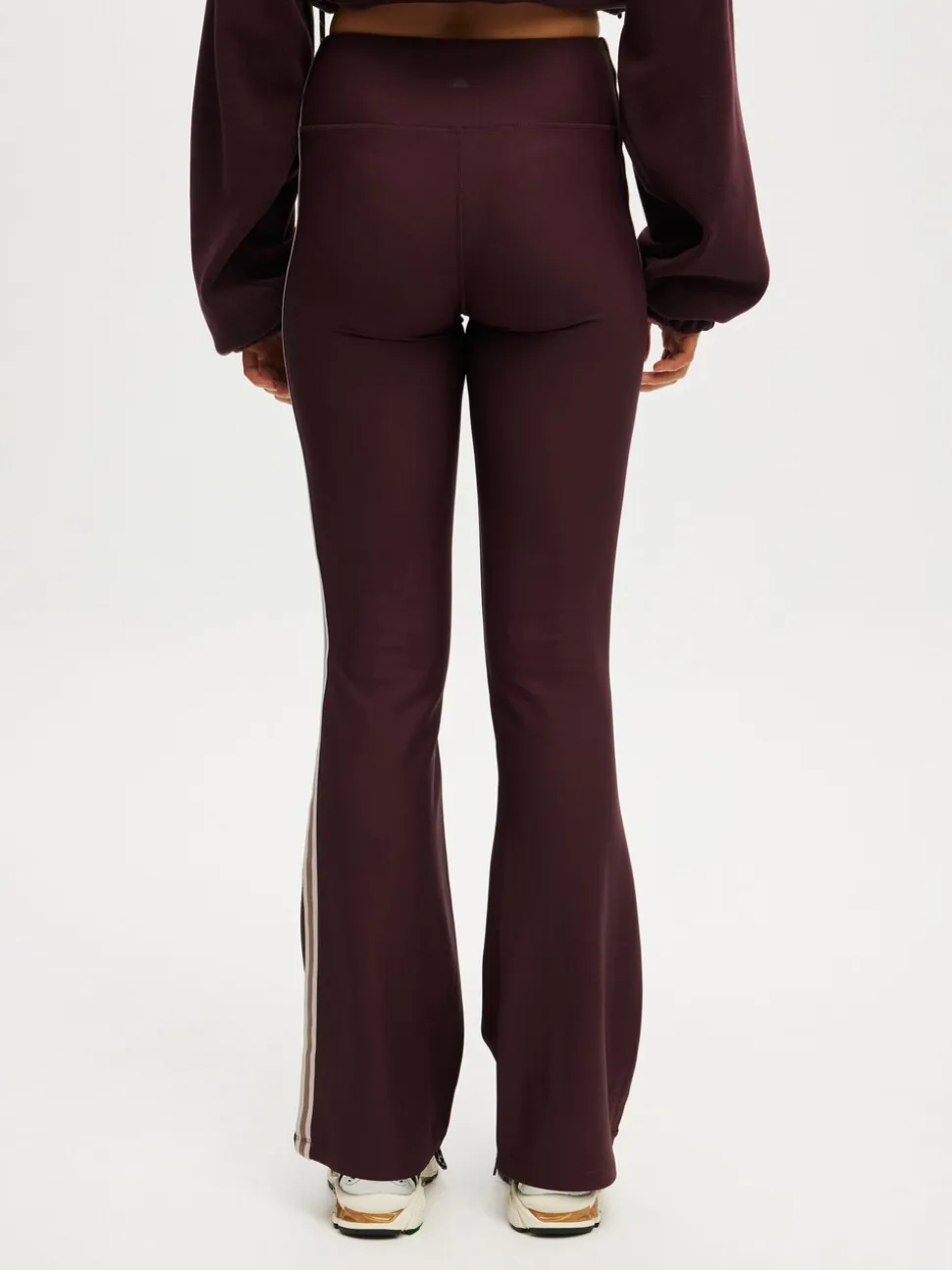 Marron - Leggings évasés doublés de polaire Cotton On