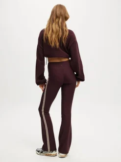 Marron - Leggings évasés doublés de polaire Cotton On