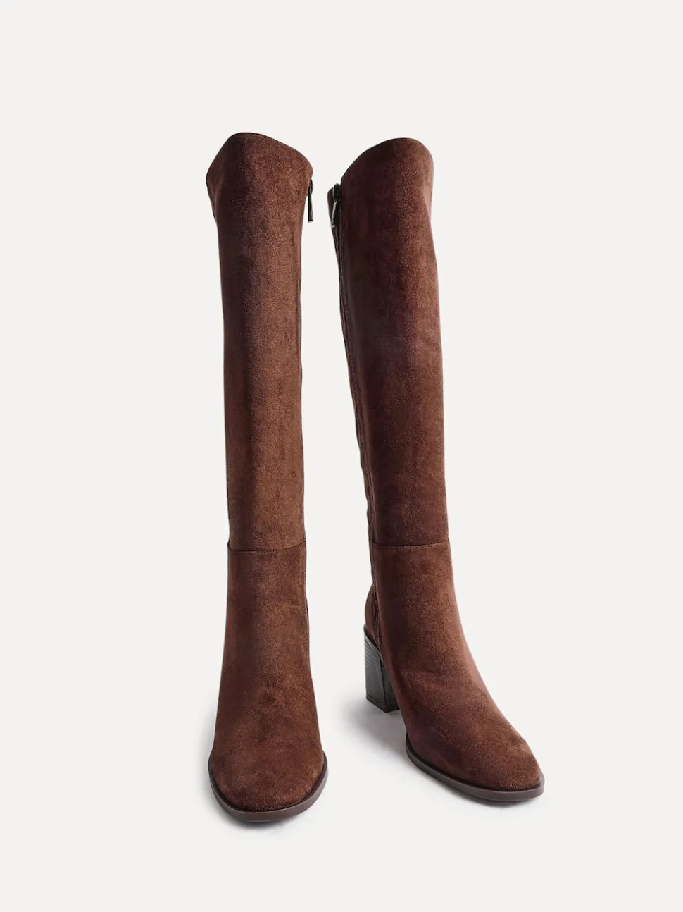 Marron - Linzi Bottes/Bottines montante à talons carrés Levine