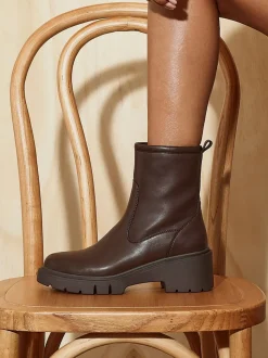 Marron - Linzi bottines compensées Limited