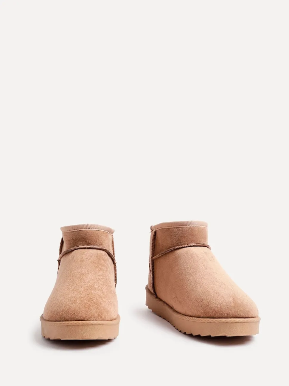 Marron - Linzi bottines doublées en faux daim Mini Addy