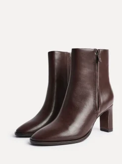 Marron - Linzi bottines Jonas à talon carré