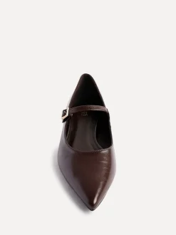 Marron - Linzi Seattle Chaussures plates Mary Jane à bout pointu