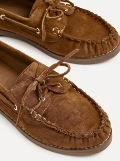 Marron - Mocassins à enfiler Linzi Frame avec détails froncés sur le devant
