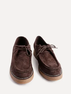 Marron - Mocassins Linzi Perth lacés à semelle épaisse