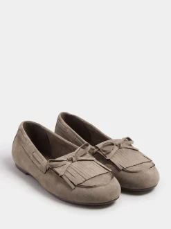 Marron - Mocassins Yours Curve à franges extra larges