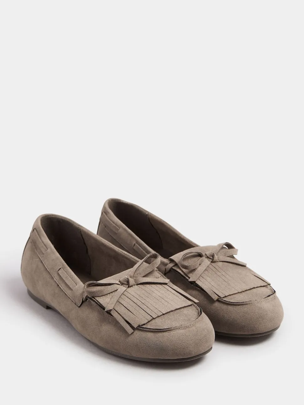 Marron - Mocassins Yours Curve à franges extra larges