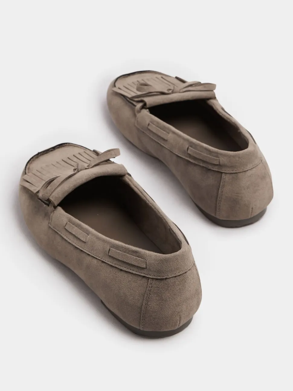 Marron - Mocassins Yours Curve à franges extra larges