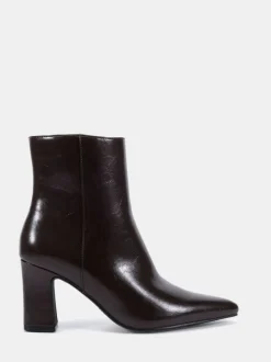 Marron - Novo Bottes Kimberley Point à talon carré