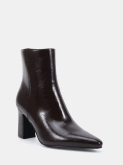 Marron - Novo Bottes Kimberley Point à talon carré