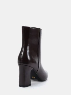 Marron - Novo Bottes Kimberley Point à talon carré
