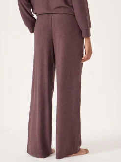 Marron - Pantalon de jogging large Hush Elle super doux