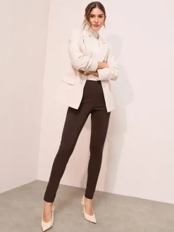 Marron - Pantalon slim Friends Like These Sculpting extensible