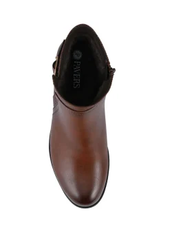 Marron - Pavers Ladies Ankle Bottes Smart