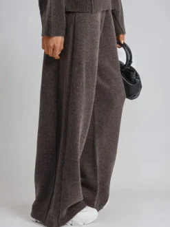 Marron - Religion Luscious Quiet Luxury Survêtement en maille avec jacquard crâne et os croisé