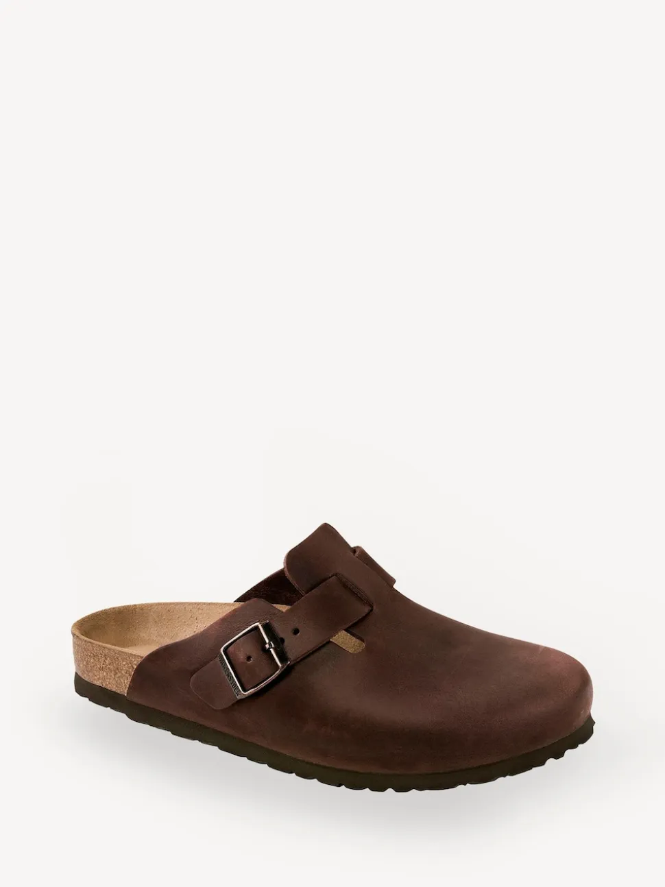 Marron - Sabots Birkenstock Boston Oil en cuir