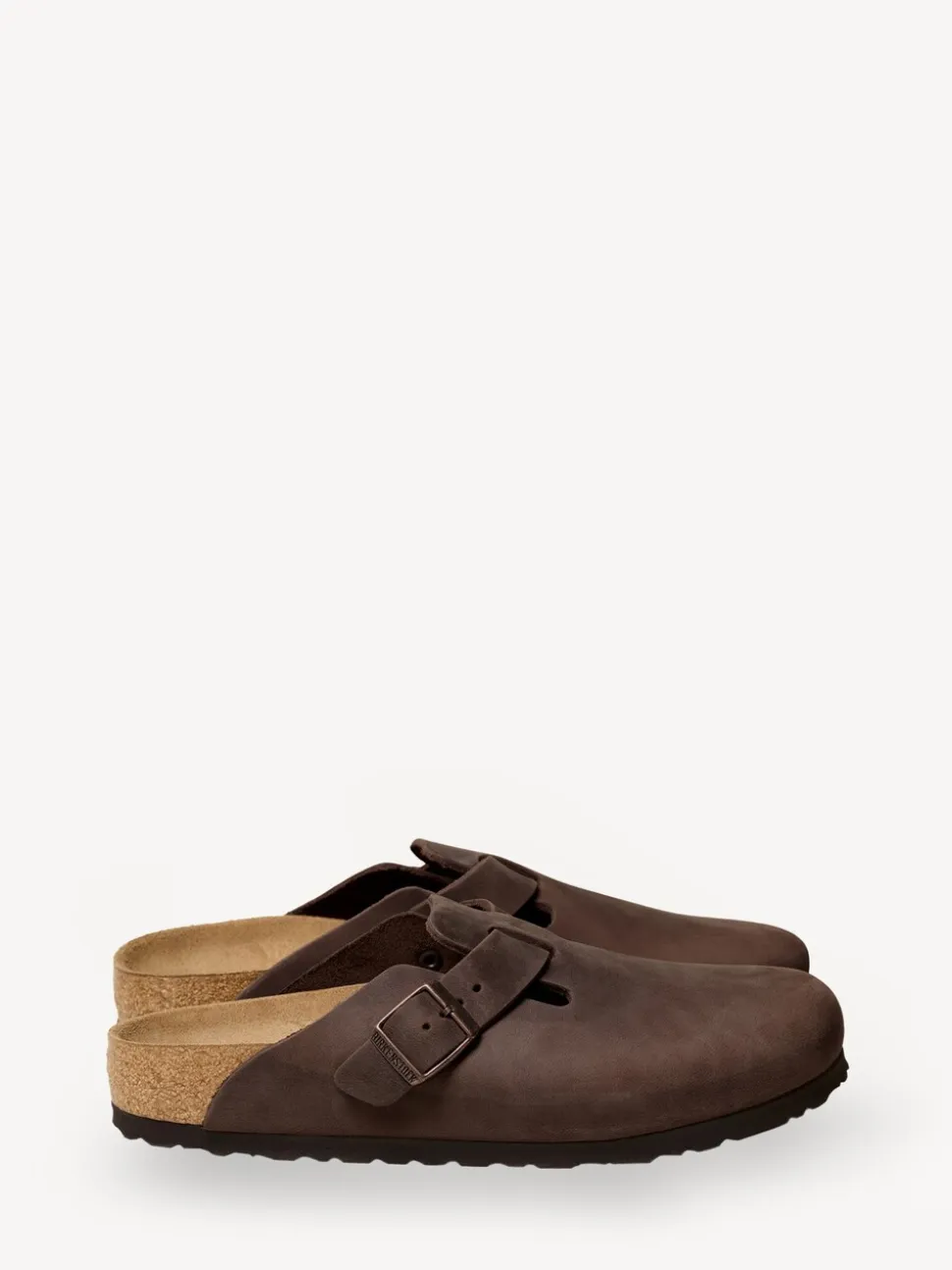 Marron - Sabots Birkenstock Boston Oil en cuir