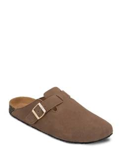 Marron - Sabots Totes en daim