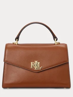 Marron - Sacoche Lauren Ralph Lauren Farrah en cuir à poignée supérieure