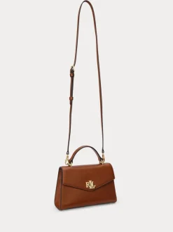Marron - Sacoche Lauren Ralph Lauren Farrah en cuir à poignée supérieure