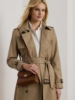 Marron - Sacoche Lauren Ralph Lauren Farrah en cuir à poignée supérieure