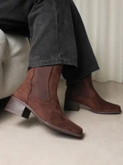 Marron - Simmi London bottines Xulu Chelsea