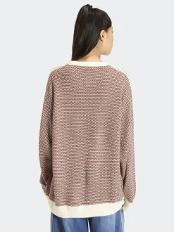 Marron - Sweat-shirt Adidas Original Holiday Pack en maille