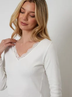 Marron - Threadbare pyjama en coton à manches longues