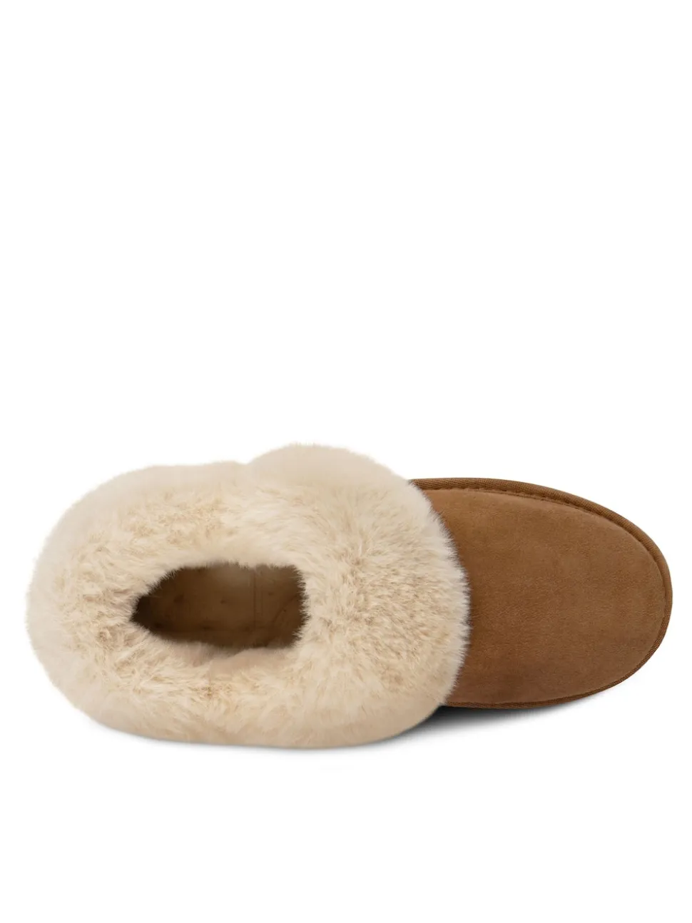 Marron - Totes Ladies Isotoner Real Suede chaussons Slippers