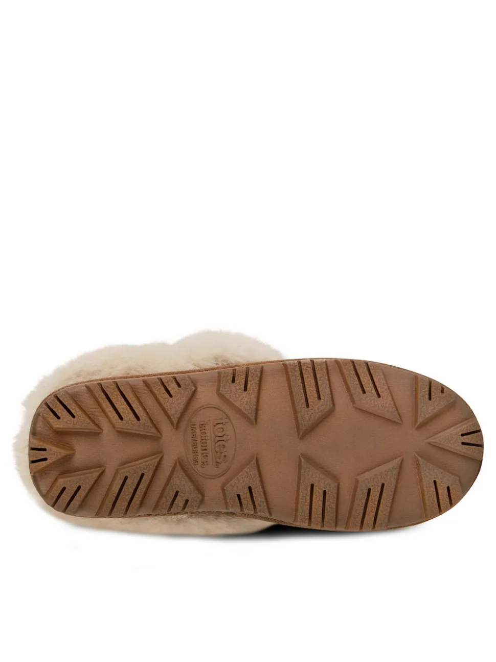 Marron - Totes Ladies Isotoner Real Suede chaussons Slippers