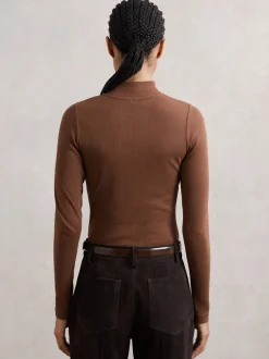 Marron - T-shirt Reiss Polly