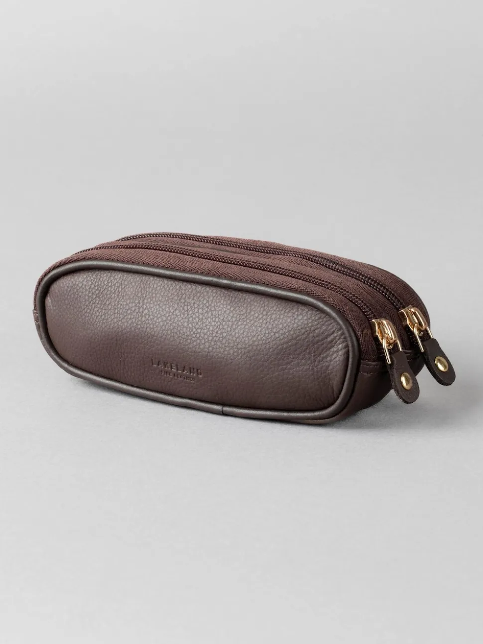 Marron - Étui Lakeland en cuir à deux verres