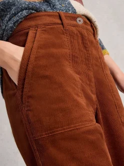 Marron - White Stuff - Pantalon en velours côtelé Twister
