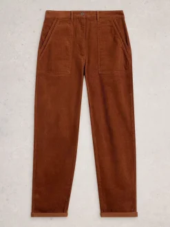 Marron - White Stuff - Pantalon en velours côtelé Twister