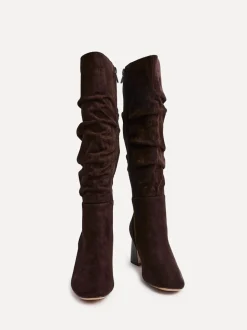 Marron alpin - Bottes hautes Linzi Alpine froncées
