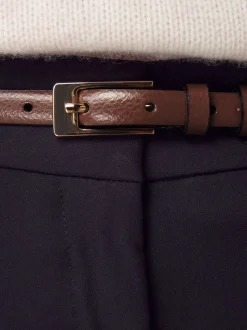 Marron café - Ceinture N. Premium Skinny Made In Italie en Cuir