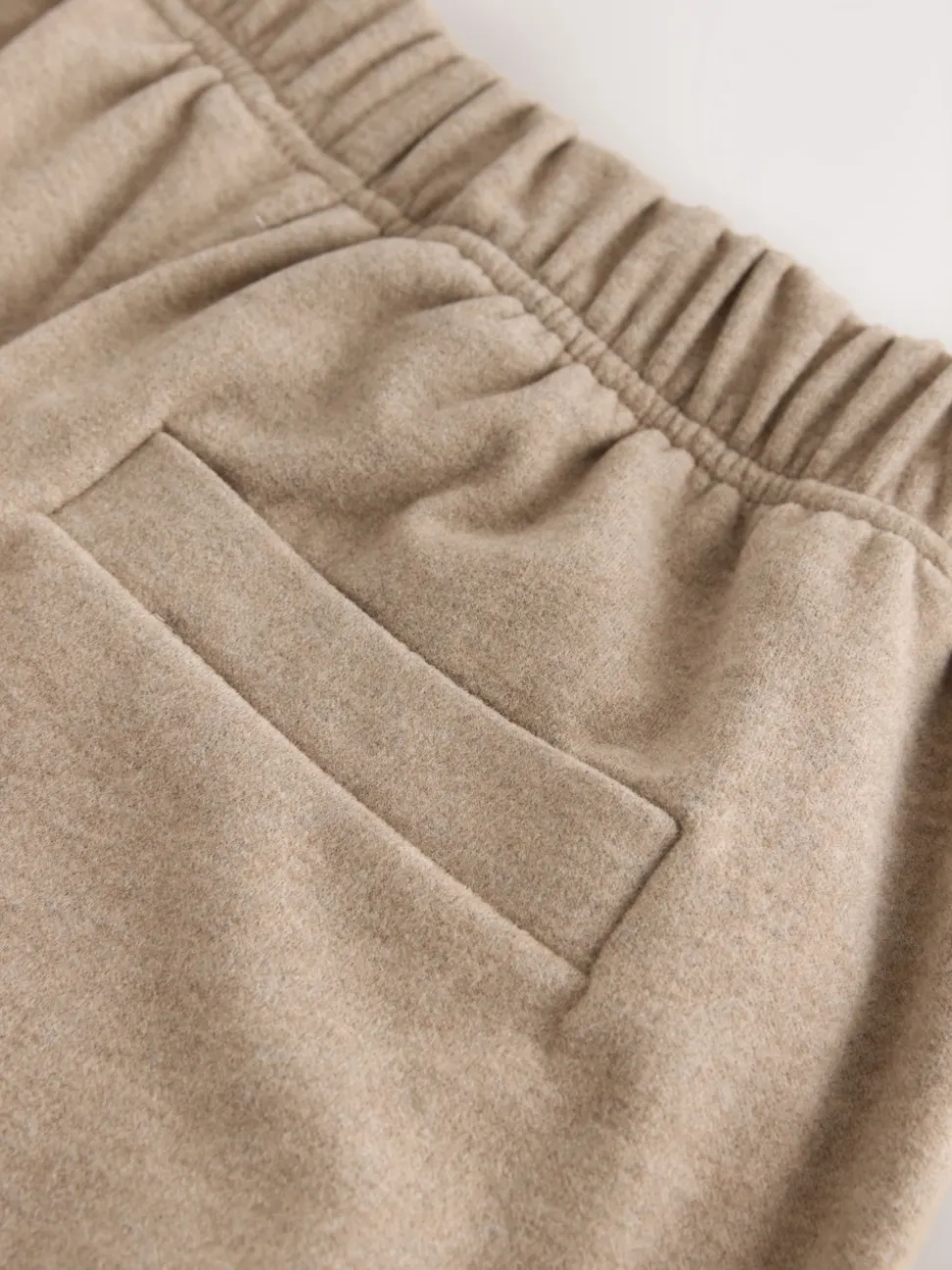 Marron café - Pantalons coupe ballon à finition brossée douce