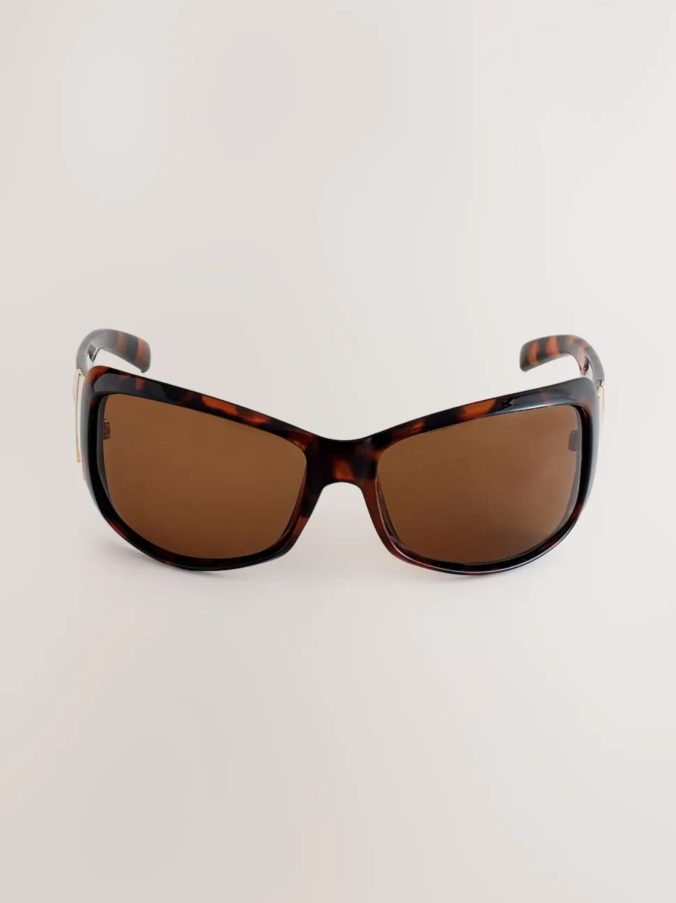 Marron écaille de tortue - Lunettes de soleil enveloppantes