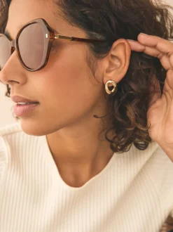 Marron écaille de tortue - Lunettes de soleil XL