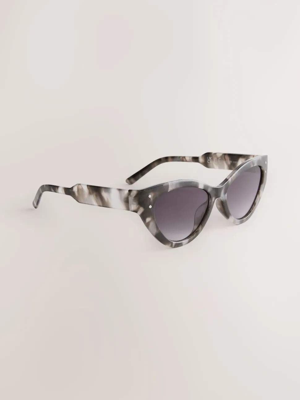 Marron écaille de tortue - Lunettes de soleil fines œil-de-chat