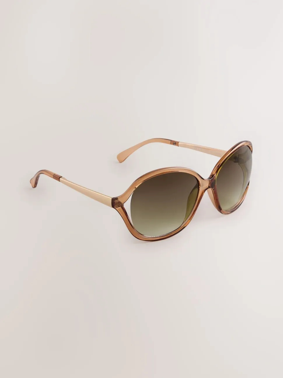 Marron caramel - Lunettes de soleil enveloppantes
