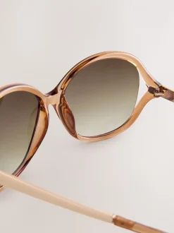 Marron caramel - Lunettes de soleil enveloppantes