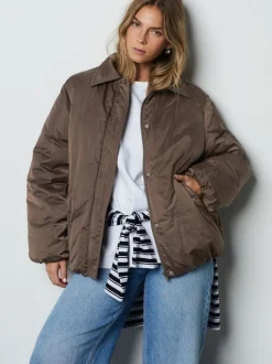 Marron chocolat - Blouson imperméable