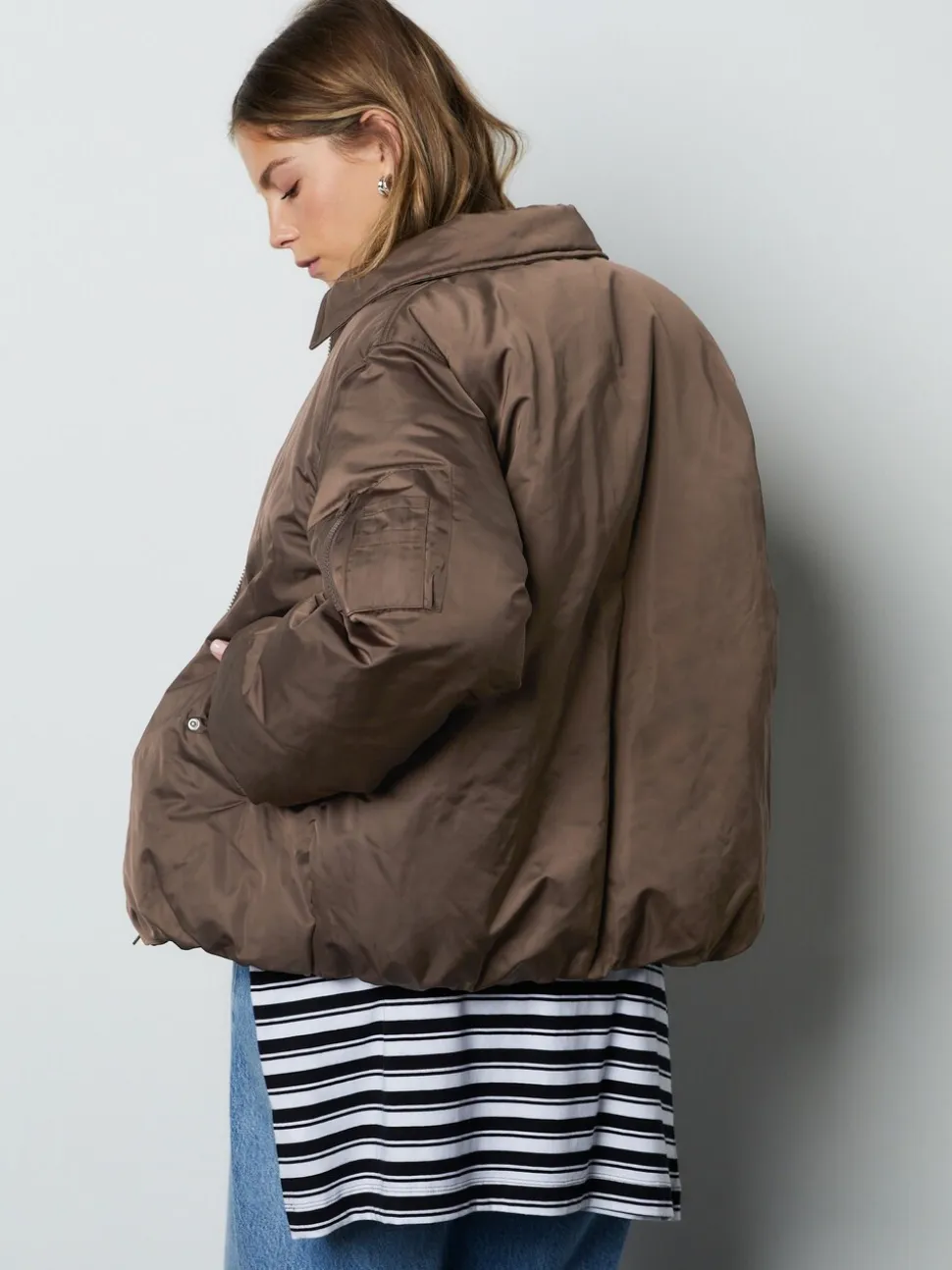 Marron chocolat - Blouson imperméable