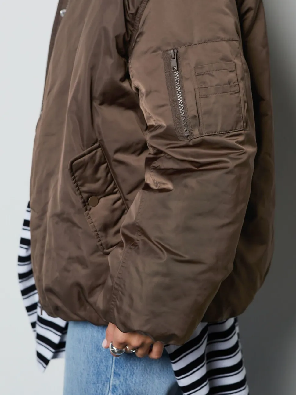 Marron chocolat - Blouson imperméable